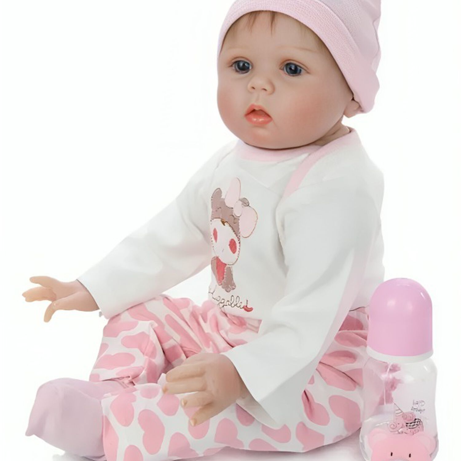 Mu&ntilde;eca Bebe Reborn Juguete Realista 55cm Con Accesorios image number 2.0