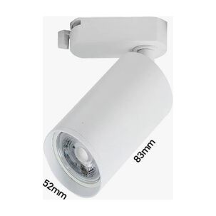 1 Riel Monof&aacute;sico 1mt Blanco + 4 Focos Luz C&aacute;lida