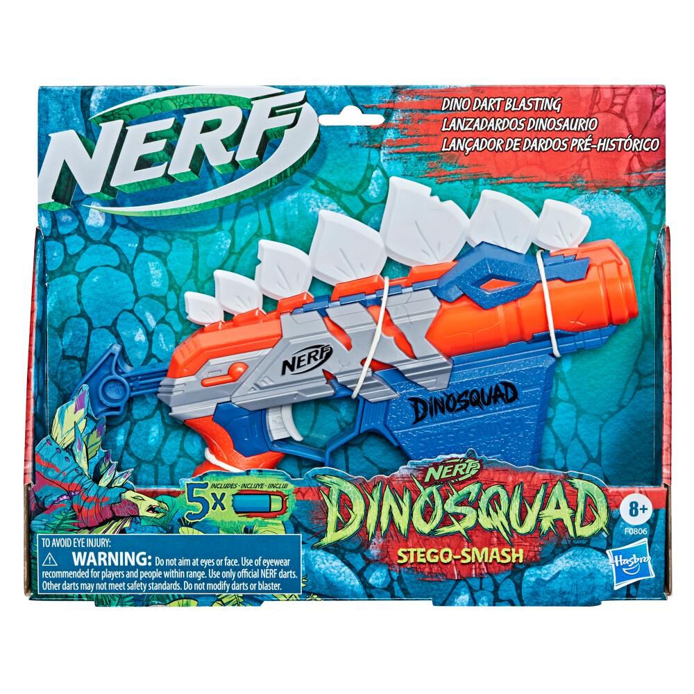 Lanzador De Dardos Nerf Dinosquad Stego-smash image number 0.0