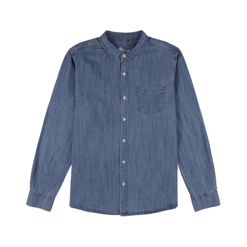 Camisa Denim Manga Larga Hombre Skuad image number 0.0