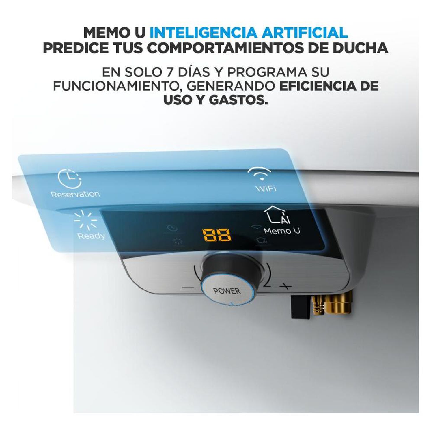 Termo El&eacute;ctrico Midea MWH50-15EFGCLW / 50 Litros image number 2.0
