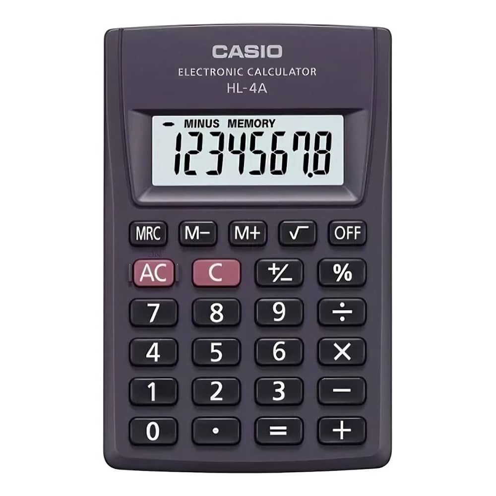 Calculadora Casio 8 Diguitos Hl-4a image number 1.0