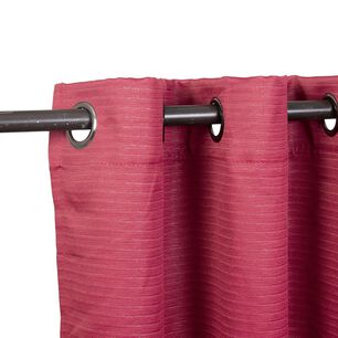 Set Cortina Blackout Emb. 8pzas Arg. 140x220 Burdeo Frutillar