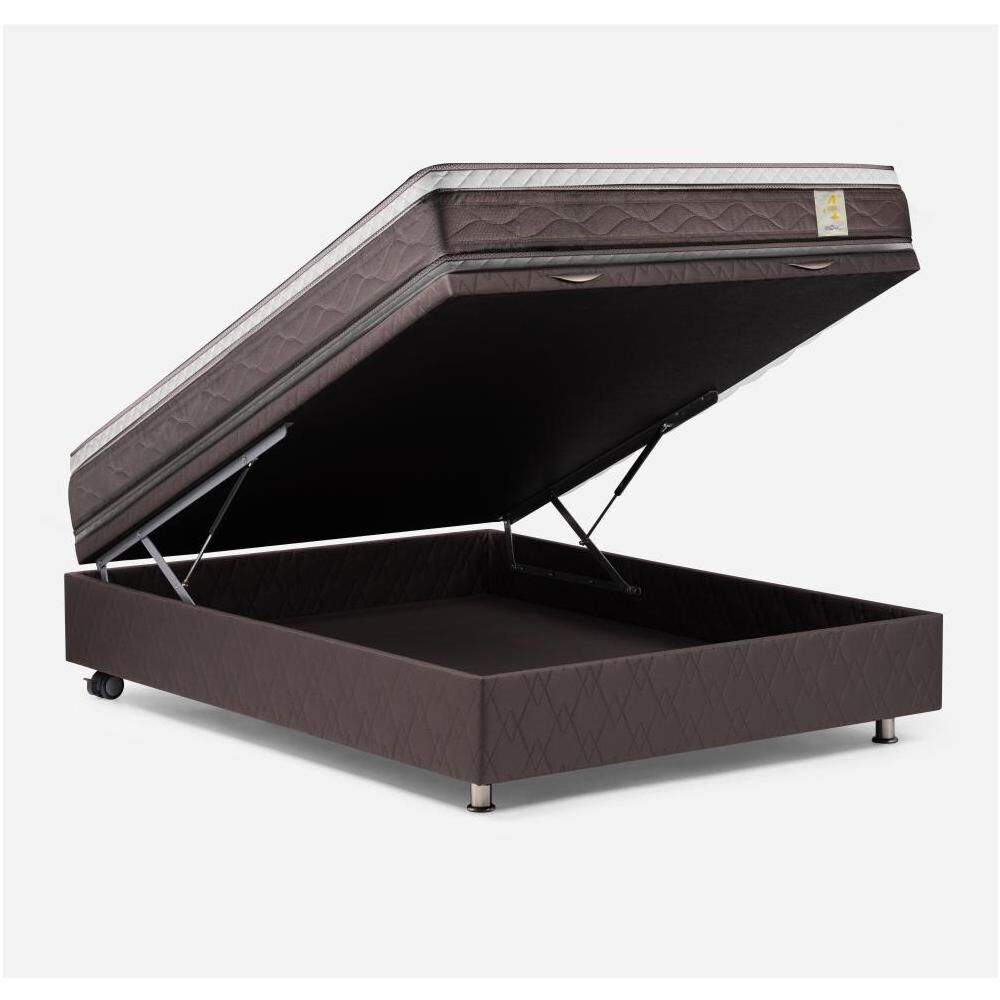 Cama Ba&uacute;l Rosen New Style 4 Plus / 2 Plazas / Base Normal + Set De Maderas image number 1.0