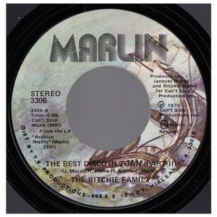 Ritchie Family - The Best Disco In Town | 7" Single Vinilo Usado