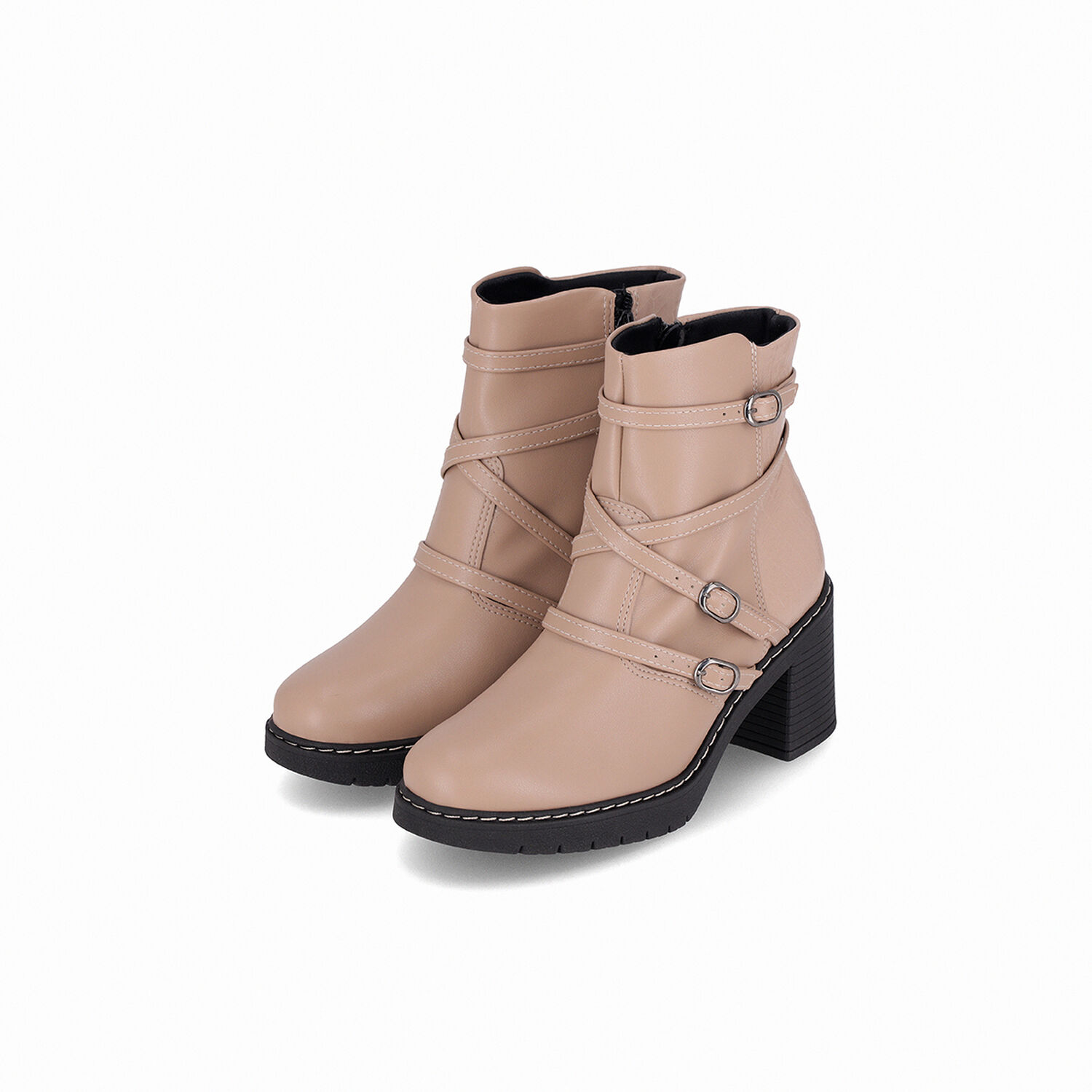 Bota Mujer Beige Denise/hebillas Piccadilly image number 1.0