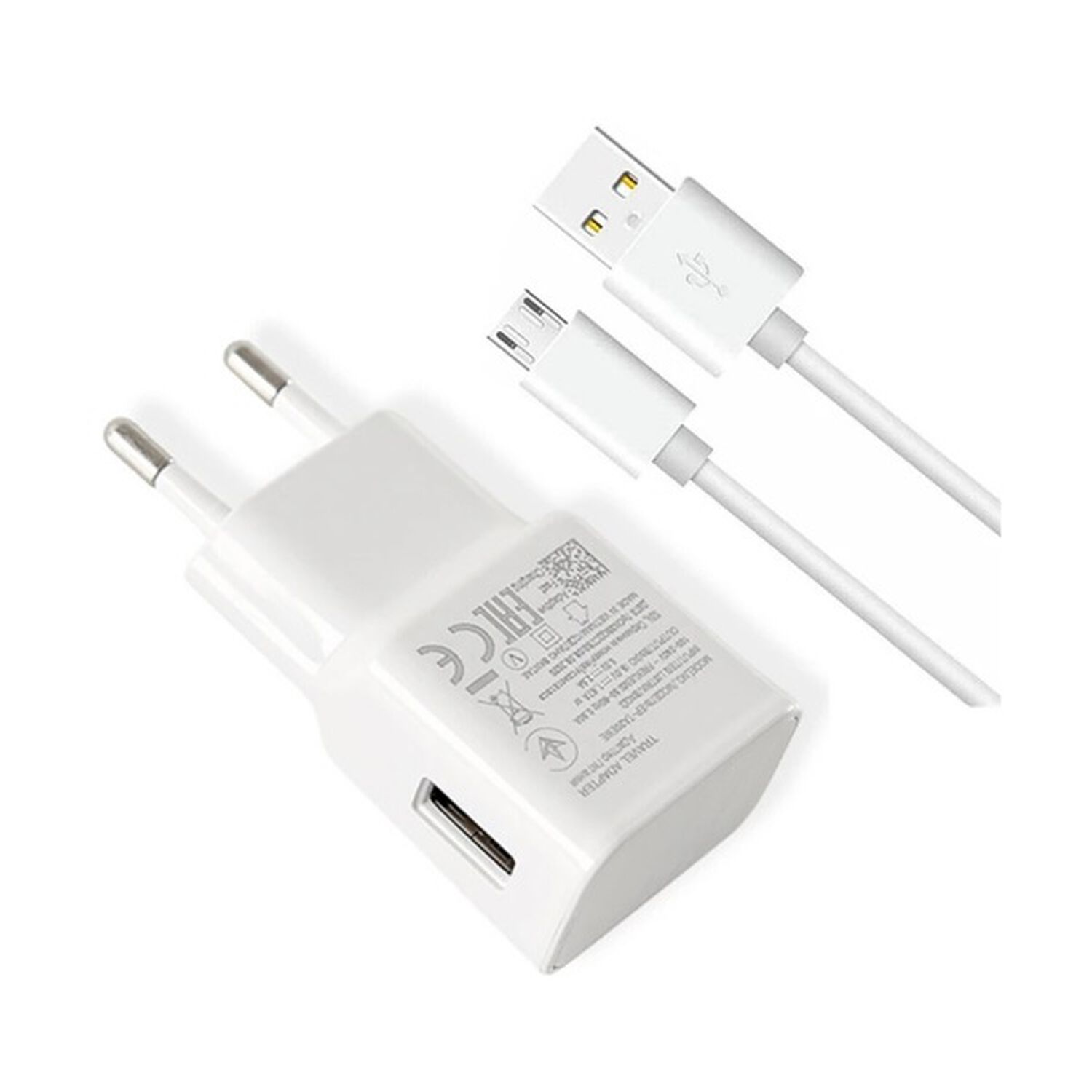 Cargador De Pared Casa Celular 1 Usb 2amp Carga R&aacute;pida Smartphone Con Cable V8 Micro Usb image number 0.0