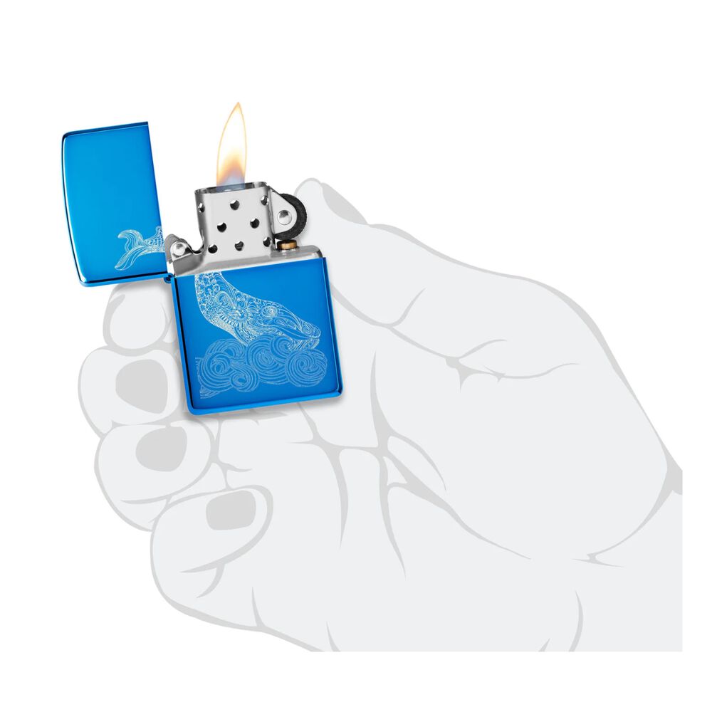 Encendedor Zippo Whale Design Azul Zp20446.mp403922 image number 5.0