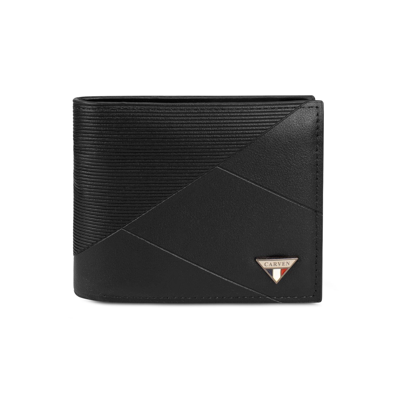 Billetera Hombre Enzo Negra Con Monedero Carven Paris image number 2.0