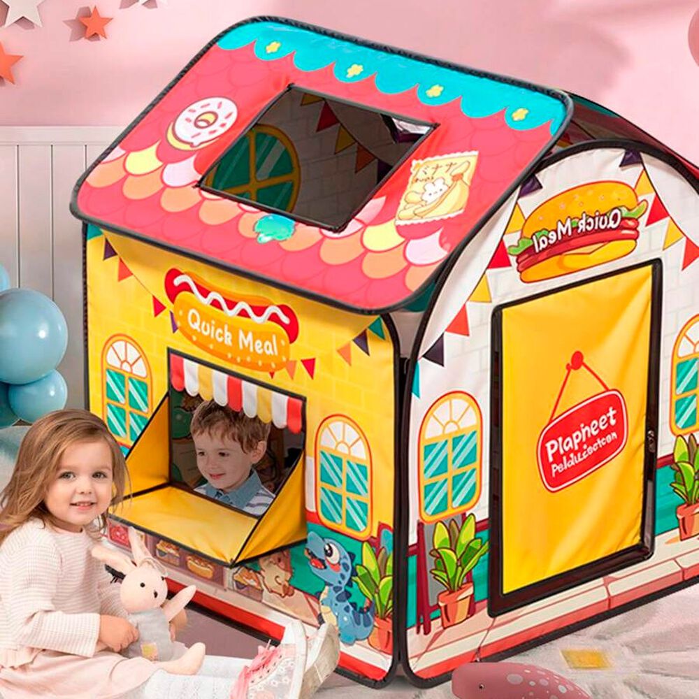 Carpa Casita Tienda Para Ni&ntilde;os Port&aacute;til Juguete Infantil image number 4.0