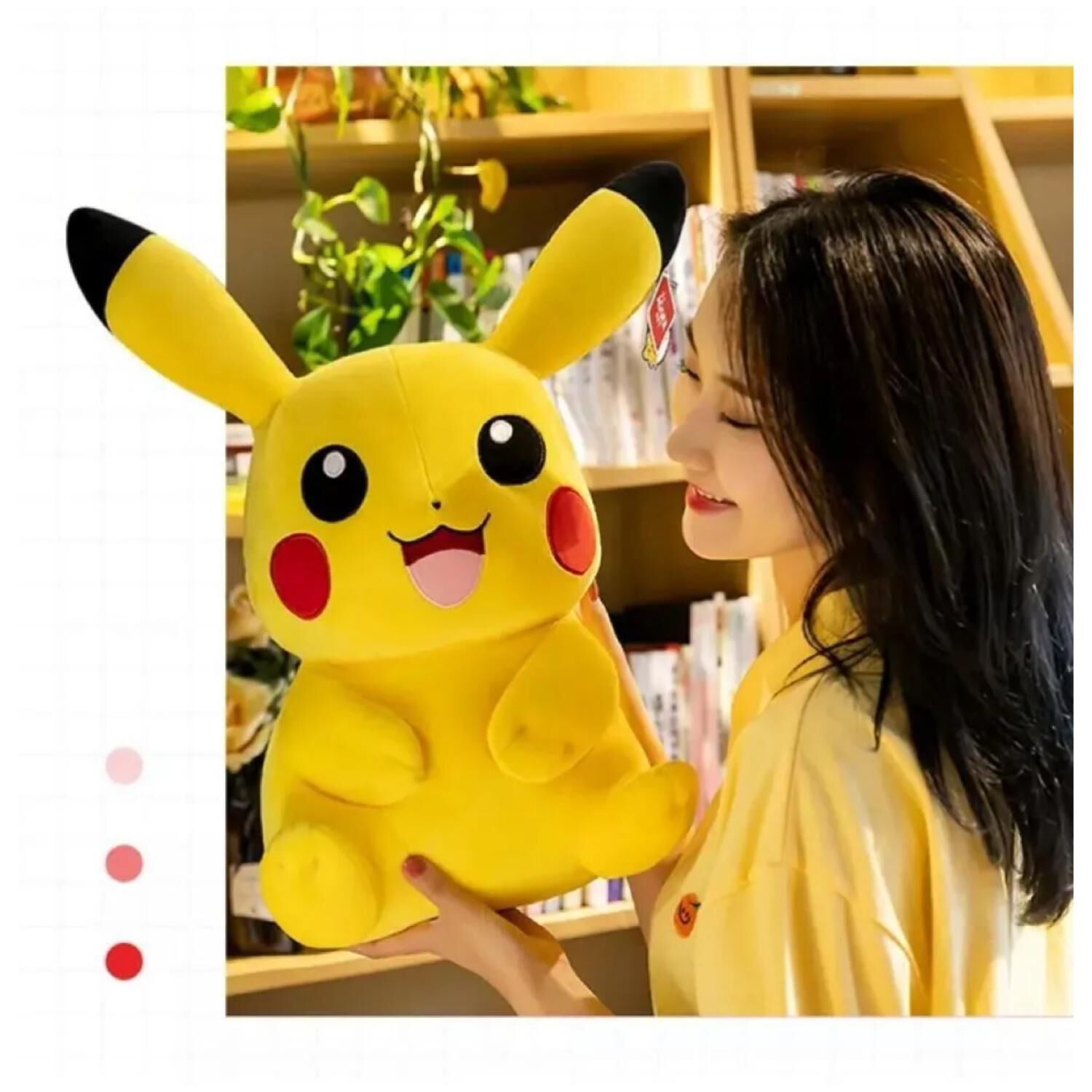 Juguete Peluche Pikachu Sonrisa 40cm Amarillo Infantil image number 1.0