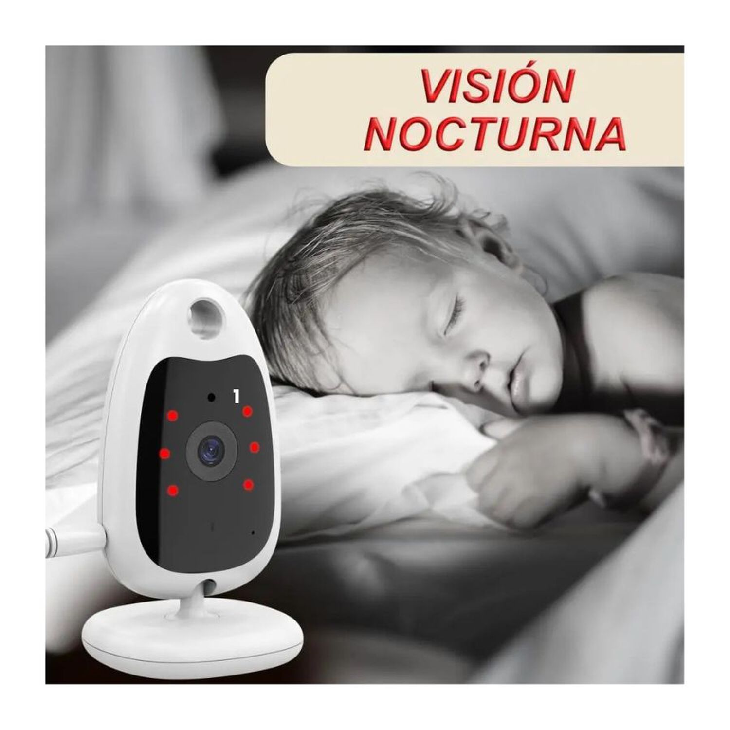 Monitor De Bebe Camara Video Vision Nocturna Audio Bidireccional image number 2.0