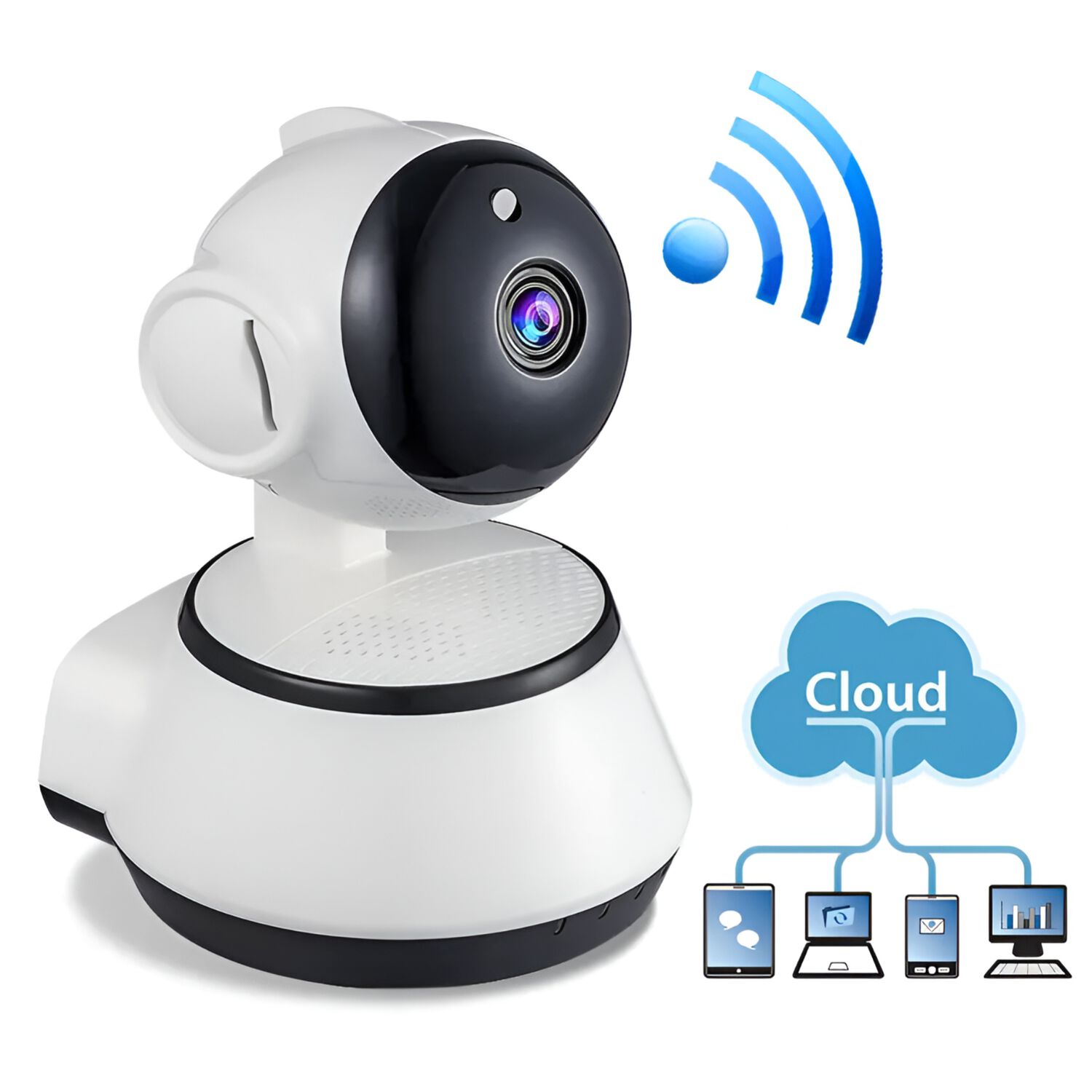Camara Wifi Rotatoria 360&deg; Hd Robotica Ptz Interior W3860 image number 7.0