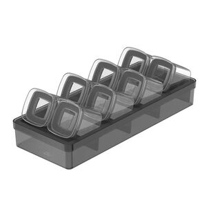 Especieros Hermético Block Cajón 9 Piezas (0,150l) Negro