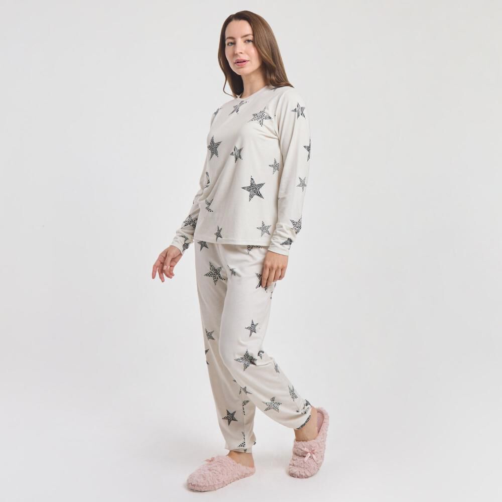 Pijama Estampado Manga Larga Mujer Geeps image number 2.0