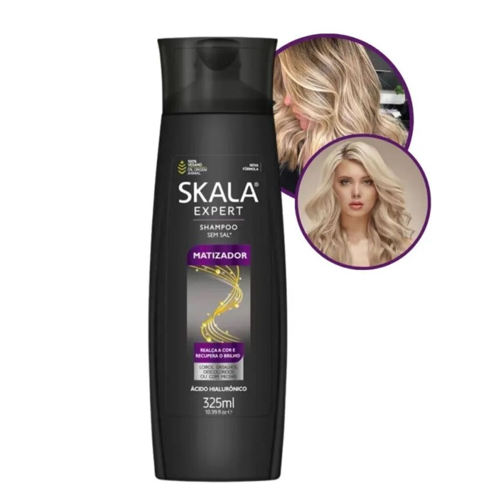 Shampoo Matizador Con Acido Hialuronico Skala Expert 325 Ml image number 0.0