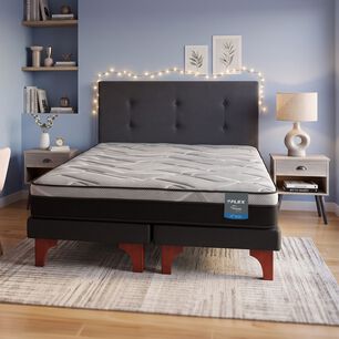Cama Europea Flex Dream Pro / 2 Plazas + Set De Maderas