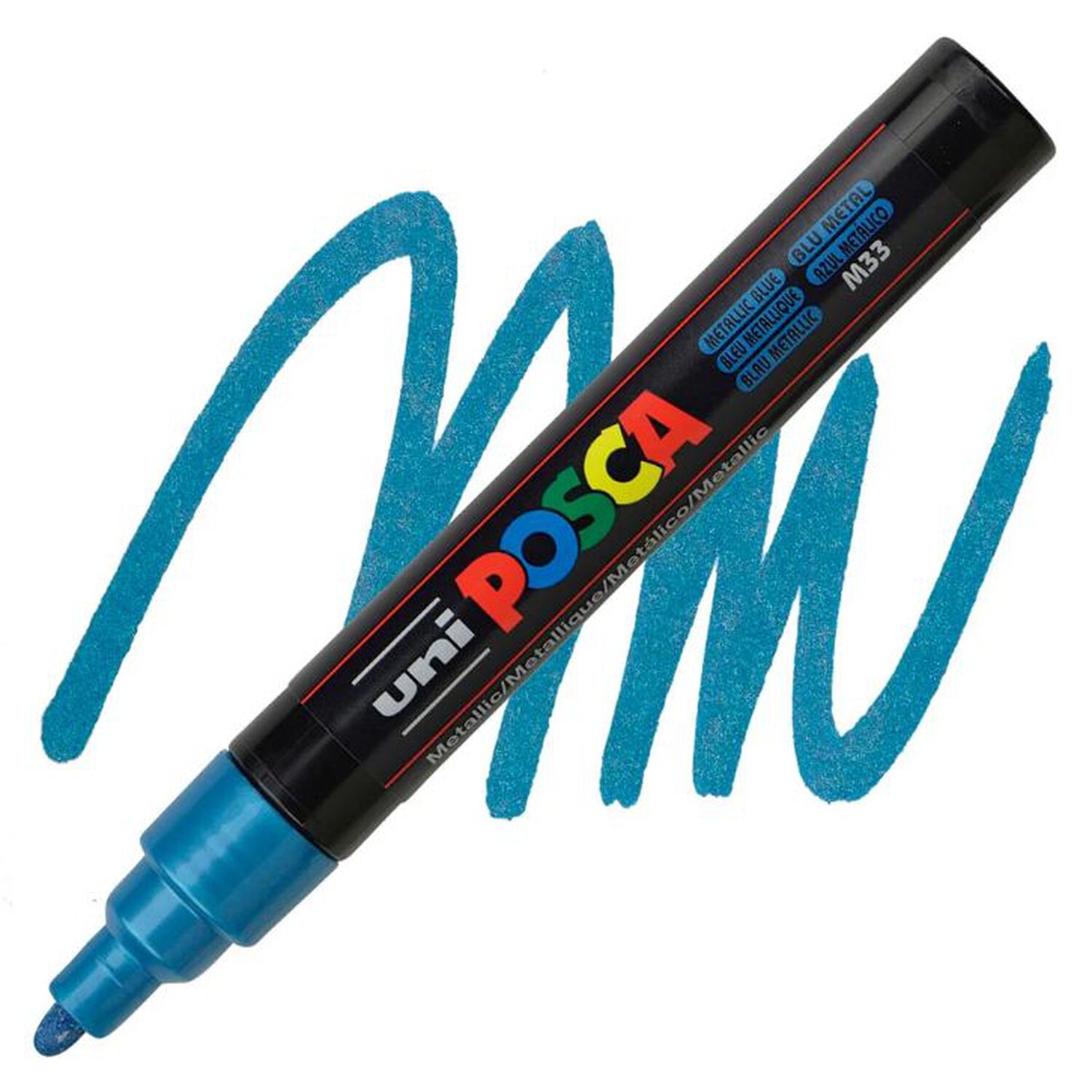 Marcador Acr&iacute;lico Azul Met&aacute;lico 5m Posca image number 0.0