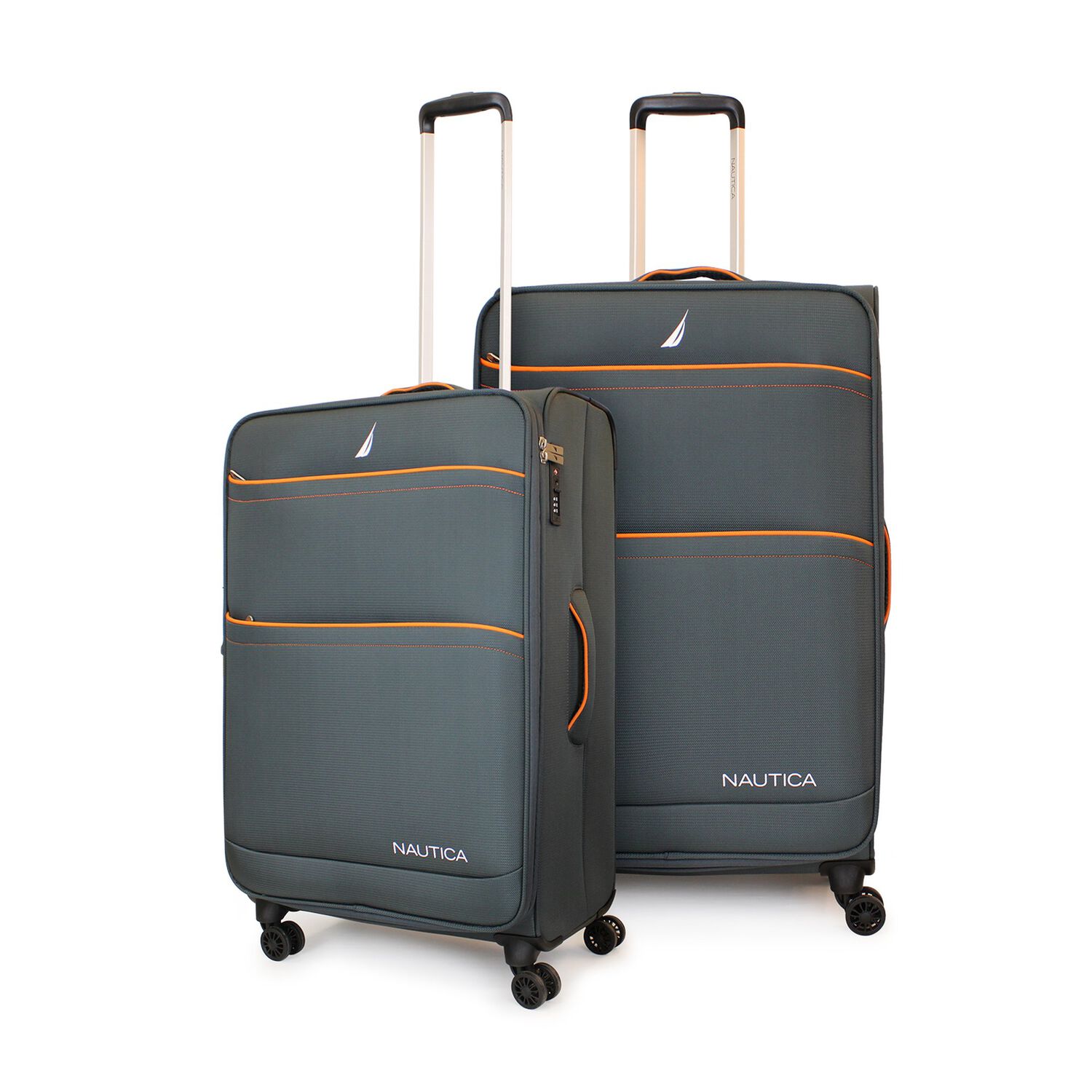 Pack 2 Maletas Blandas M+l Nautica Lisboa 20kg Y 23kg Gris image number 0.0