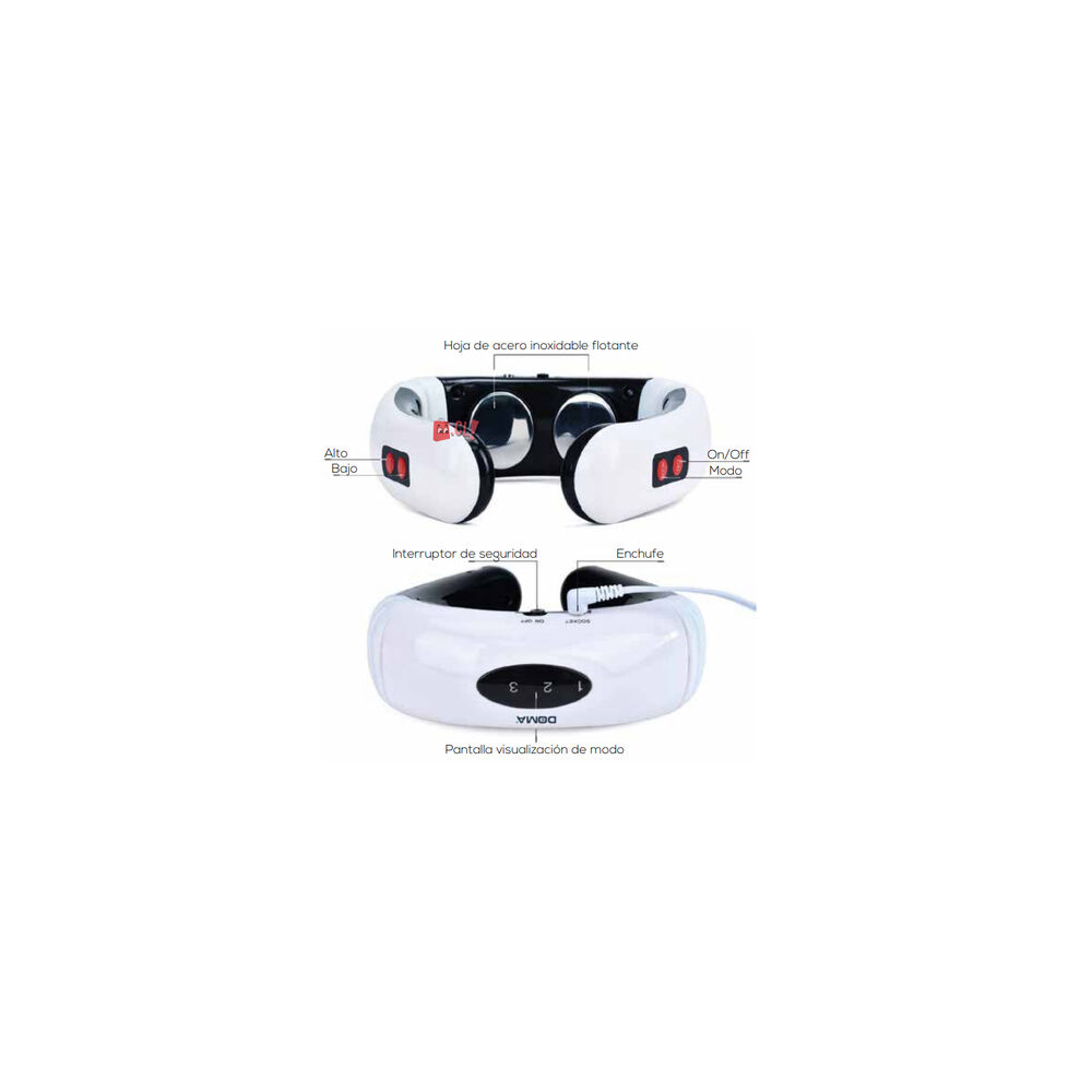 Masajeador De Cuello Electro Estimulador Port&aacute;til - Ps image number 2.0