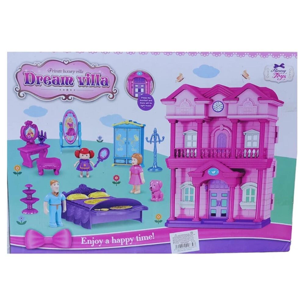 Juguete Casa De Mu&ntilde;ecas Con Figuras Y Accesorios Infantil image number 1.0