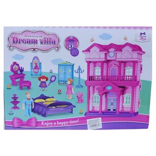 Juguete Casa De Mu&ntilde;ecas Con Figuras Y Accesorios Infantil