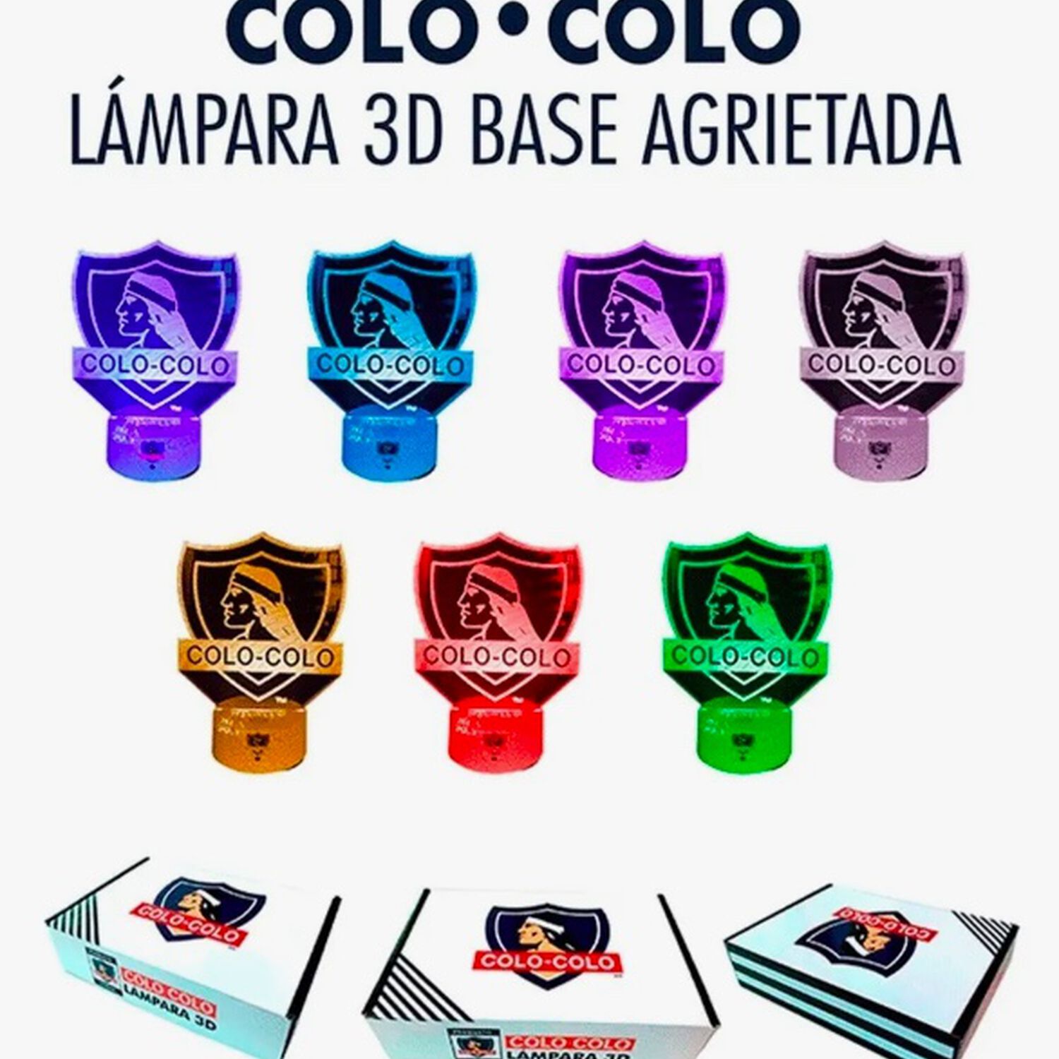L&aacute;mpara 3d Colo Colo image number 1.0