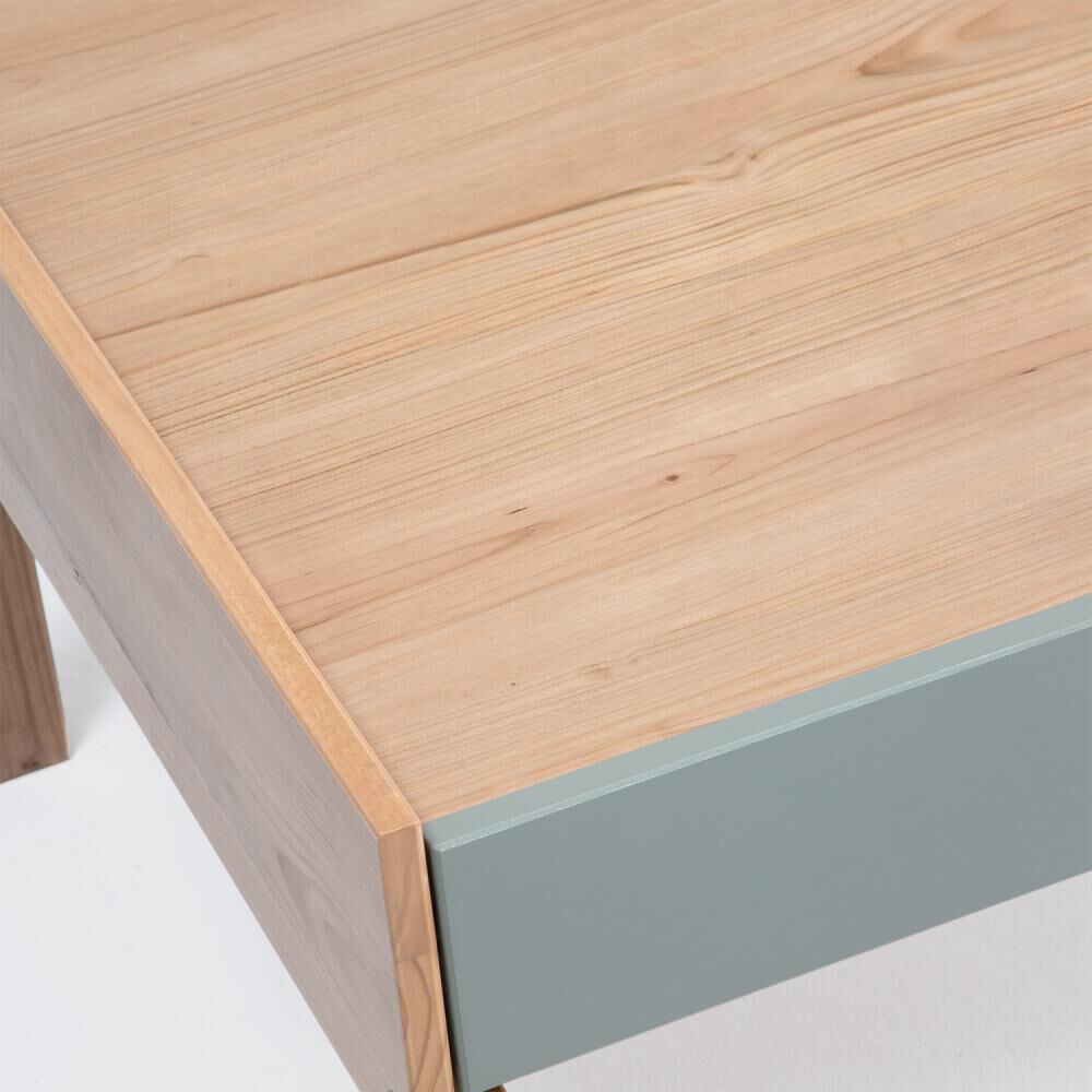 Mesa De Centro Barcelona 1 Caj&oacute;n Verde-roble image number 6.0