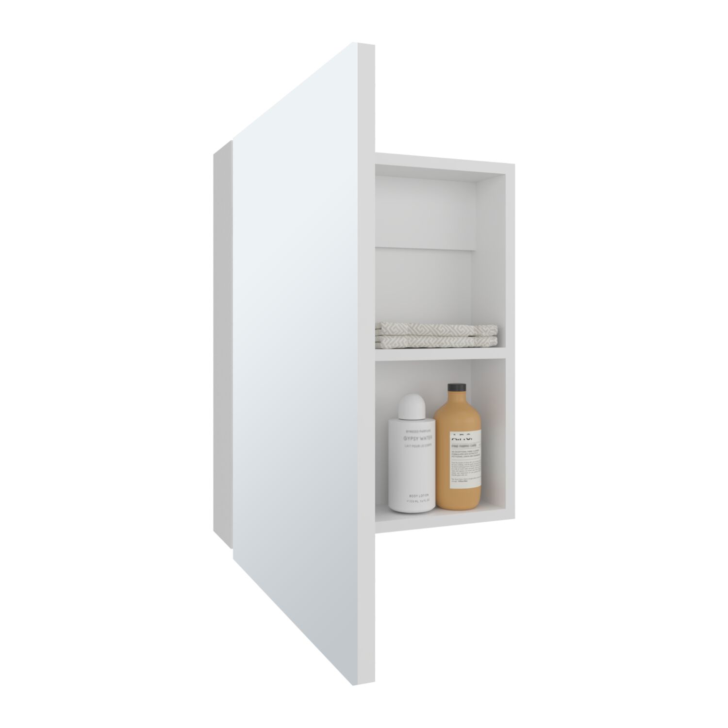 Botiquin De Ba&ntilde;o 1 Puerta 50x40x12 Cm Blanco image number 1.0