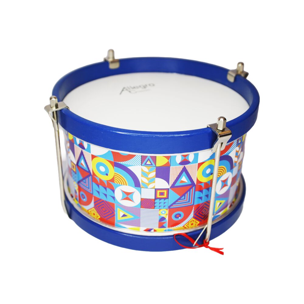 Tamborín Para Niños 8'' Diseño Geométrico All-tk-b Allegro image number 1.0