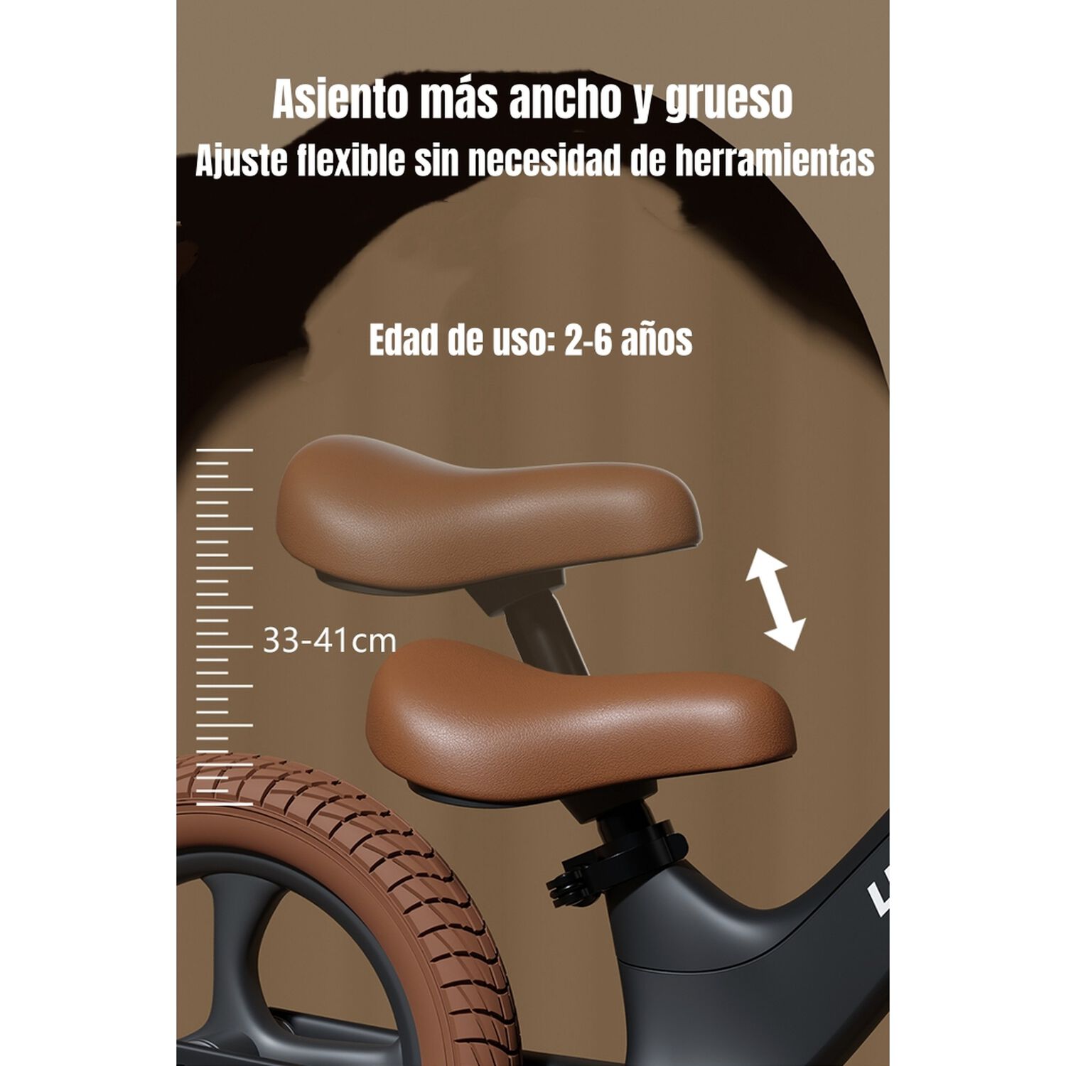 Bicicleta De Equilibrio Aro 12 2-7 A&ntilde;os Elite Lubabycas image number 2.0