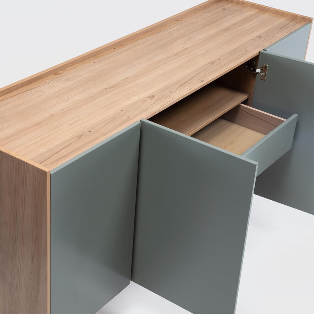 Buffet Barcelona 4 Puertas + 1 Caj&oacute;n Verde-roble image number 6.0