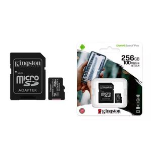 Tarjeta De Memoria Micro Sd 256gb Clase 10 Con Adaptador Sd
