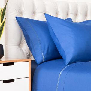 Juego De Sábanas Azhome Bicolor / 2 Plazas