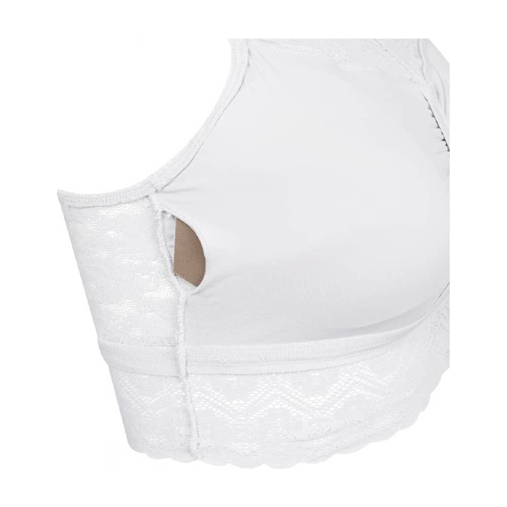 Top Encaje Recogido Blanco 2rios image number 2.0