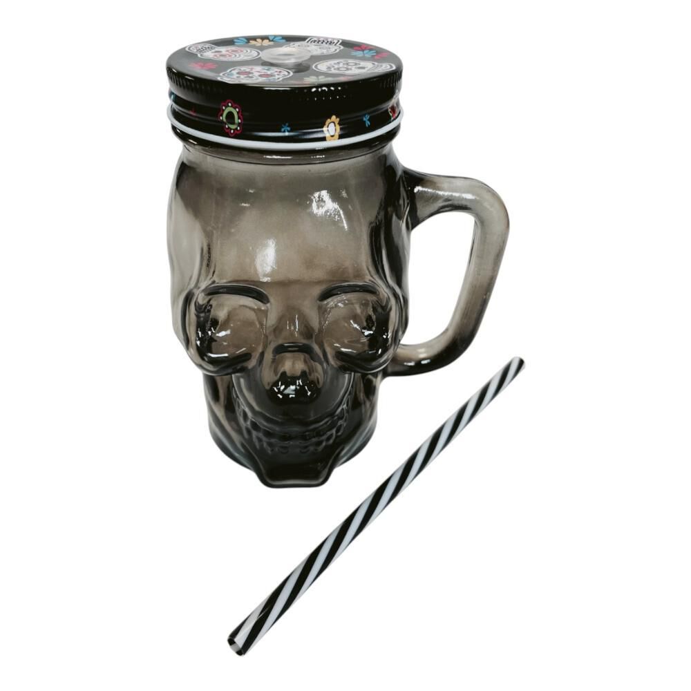Jarro Cervecero Calavera Negra Halloween (estoykuku) image number 4.0