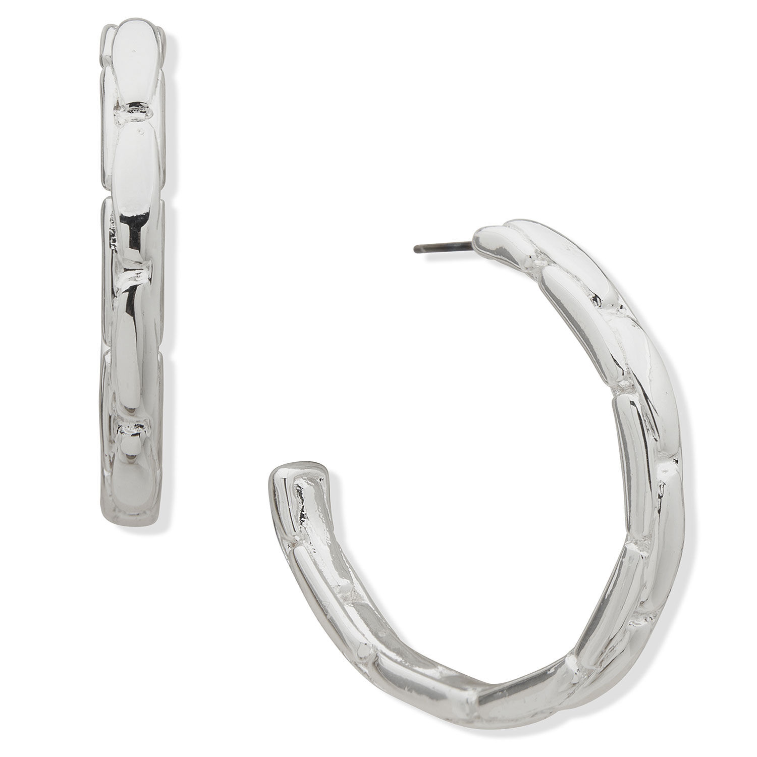 Aros Tipo Argollas Anne Klein Plateado Mujer 01g00766 image number 0.0