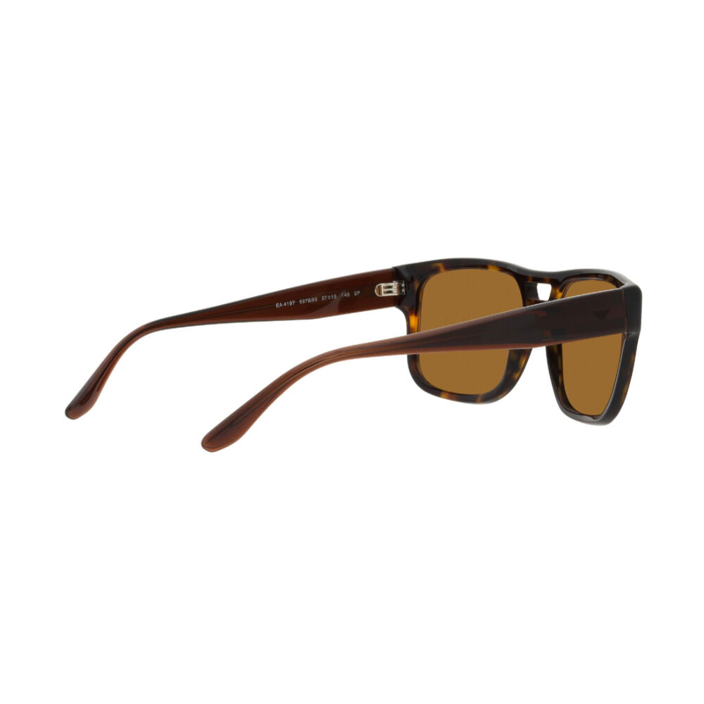 Lentes De Sol Havana Polarizado Emporio Armani image number 8.0