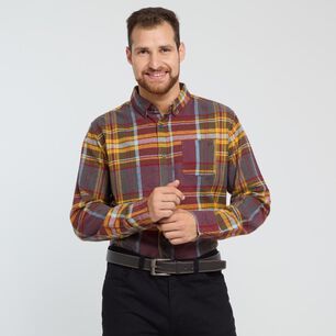 Camisa Bloque Color Slim Manga Larga Hombre Herald