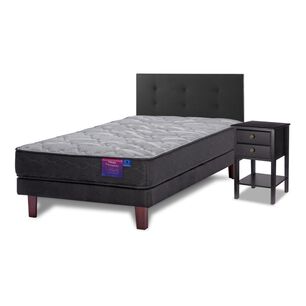 Cama Europea Flex Therapedic Plus / 1.5 Plazas / Base Normal + Respaldo