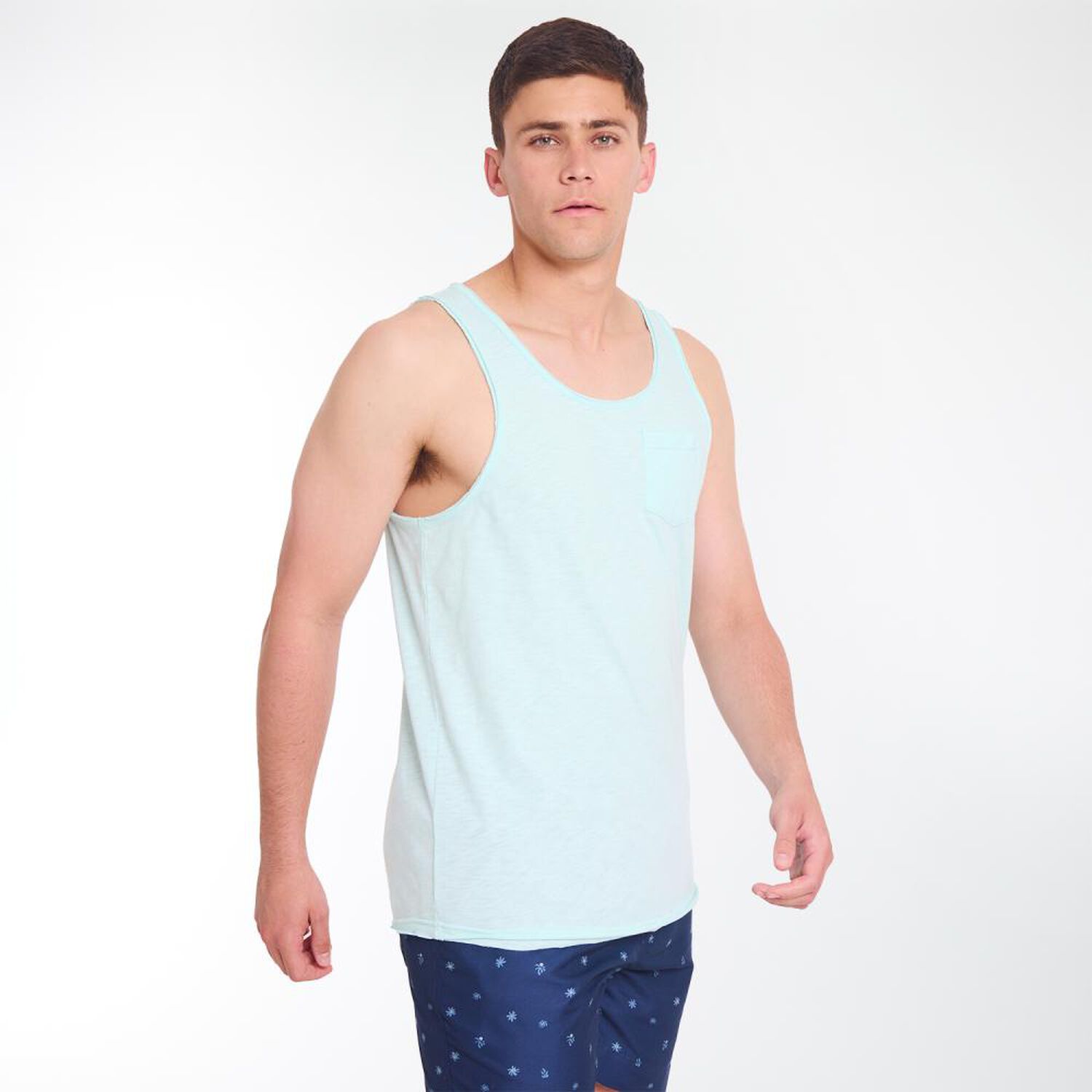 Polera Lisa Sin Mangas Cuello Redondo Hombre Ocean Pacific image number 2.0
