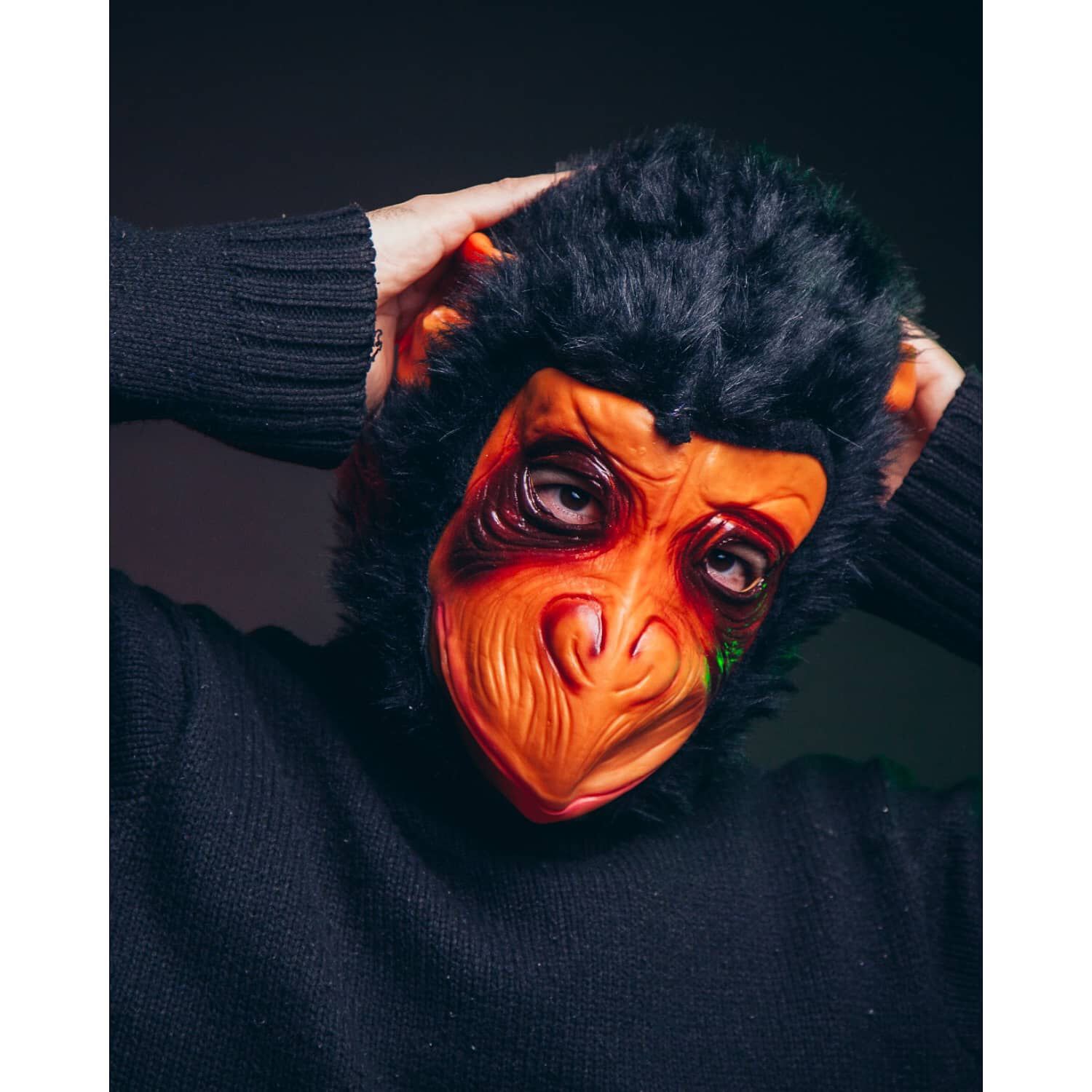 Mascara Mono Simio Animal Halloween image number 8.0