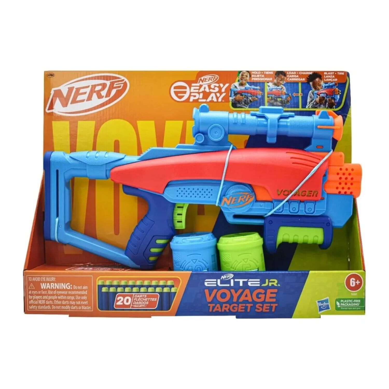 Juguete Lanzador De Dardos Nerf Jr Con 20 Dardos Infantil image number 0.0