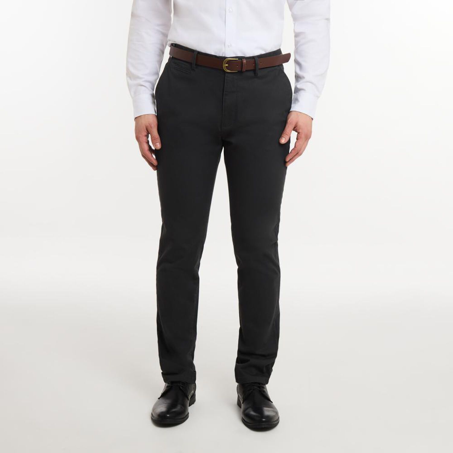 Pantal&oacute;n Tiro Medio Slim Hombre Az Black image number 0.0