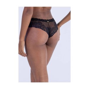 Calz&oacute;n De Encaje Y Tul Negro 2rios