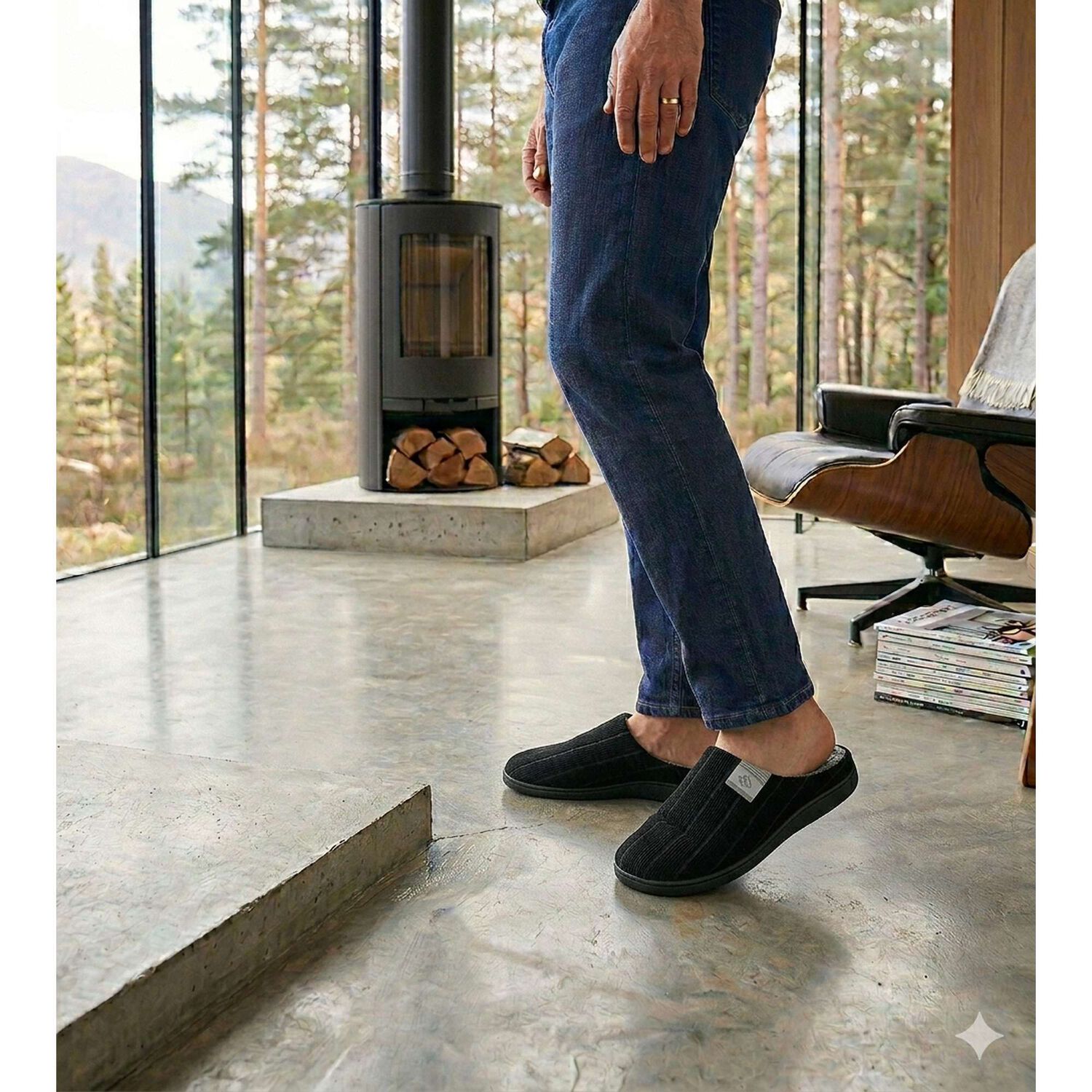 Pantufla Dadu Negro Passer image number 4.0