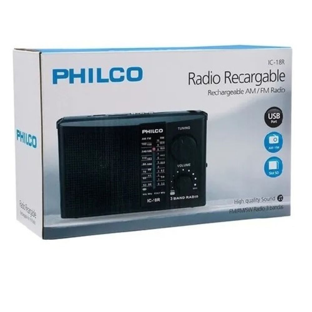 Radio Philco Ic 18-r Multibandas Recargable image number 4.0