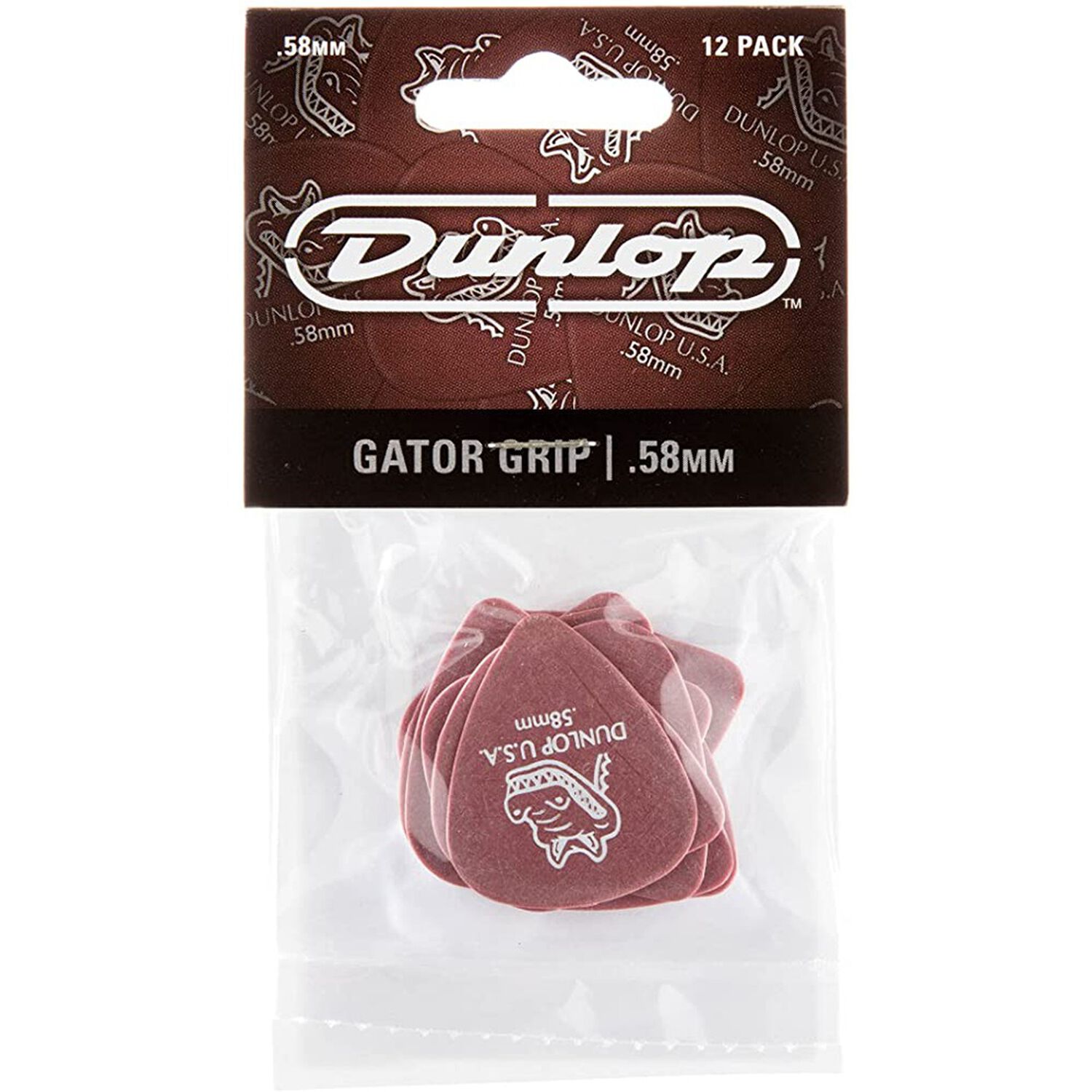 Set U&ntilde;etas Dunlop Gator Grip Rojas 0.58mm Dunl417p.58 image number 3.0