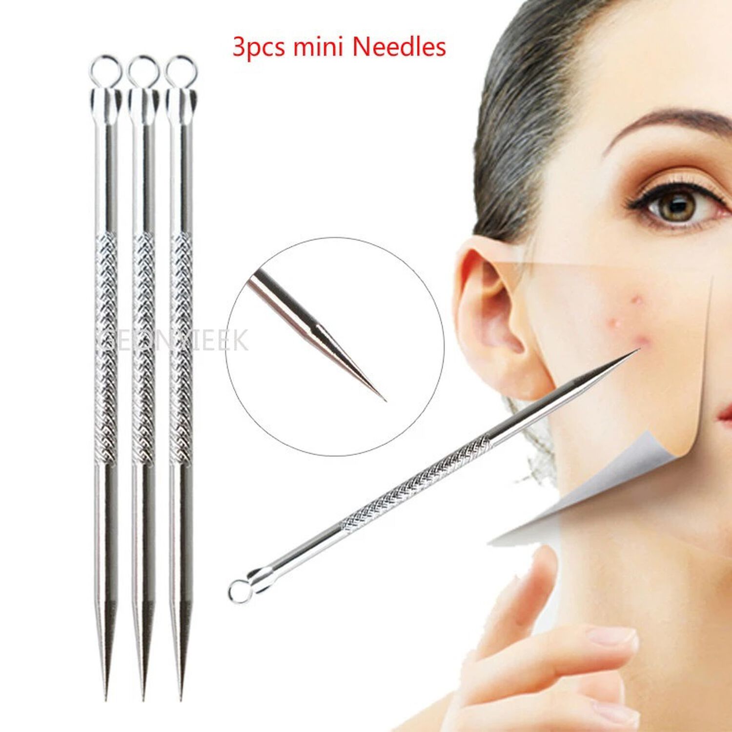 Kit Pinzas Herramientas Removedor Acne Puntos Negros Extractor 8 Piezas image number 5.0
