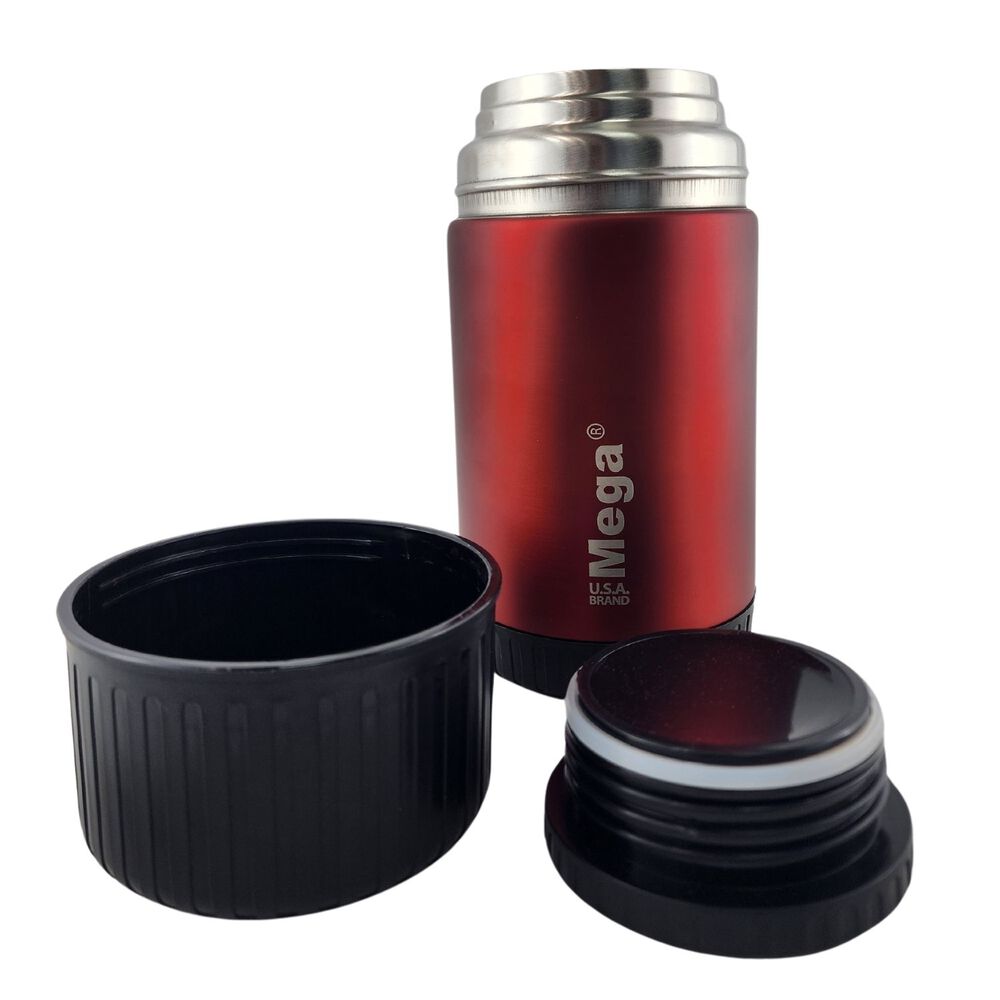 Termo Mega Magnum 750ml Comidas Metalico Acero Inoxidable Rojo image number 5.0